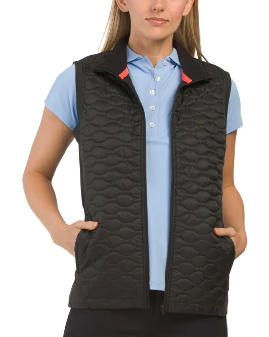 

Утепленный жилет с молнией спереди Cloudspun Puma Golf, цвет Puma Black