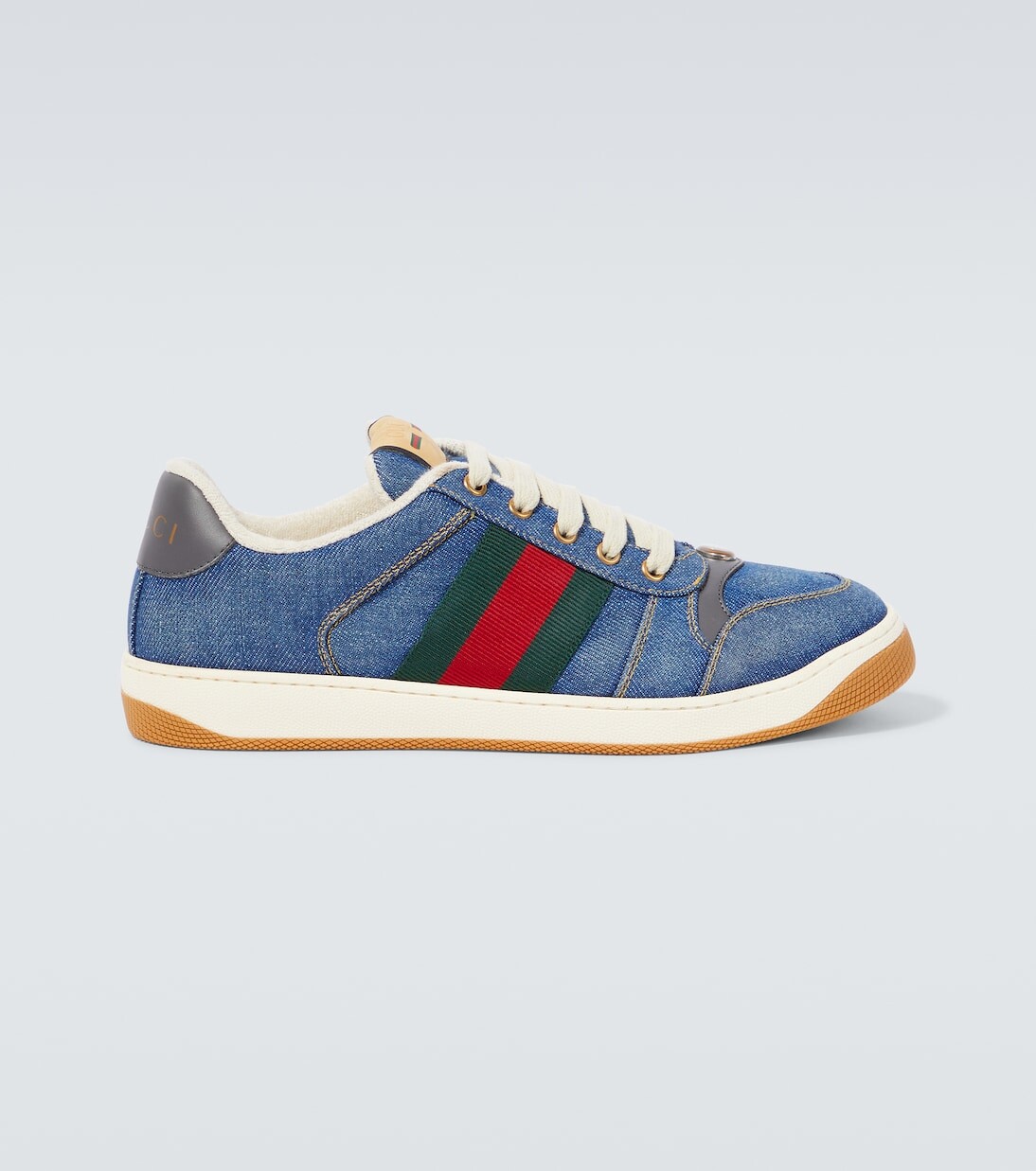 

Кроссовки screener из денима Gucci, синий