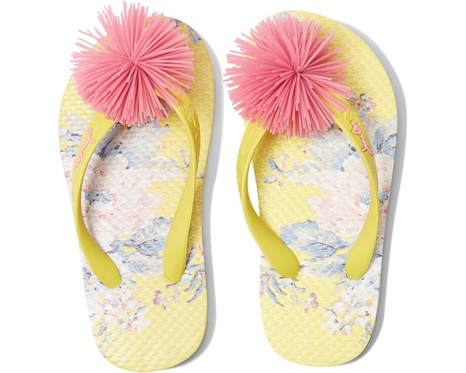 Сандалии Joules Flip-Flop, цвет Yellow Floral 2