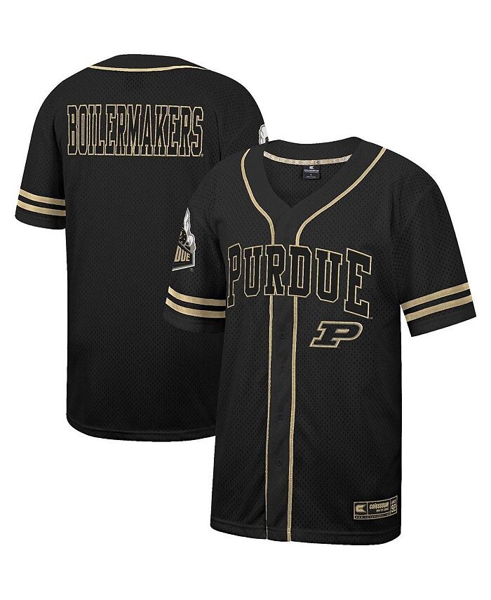 

Мужская черная бейсбольная майка на пуговицах Purdue Boilermakers Free Spirited Mesh Colosseum, черный