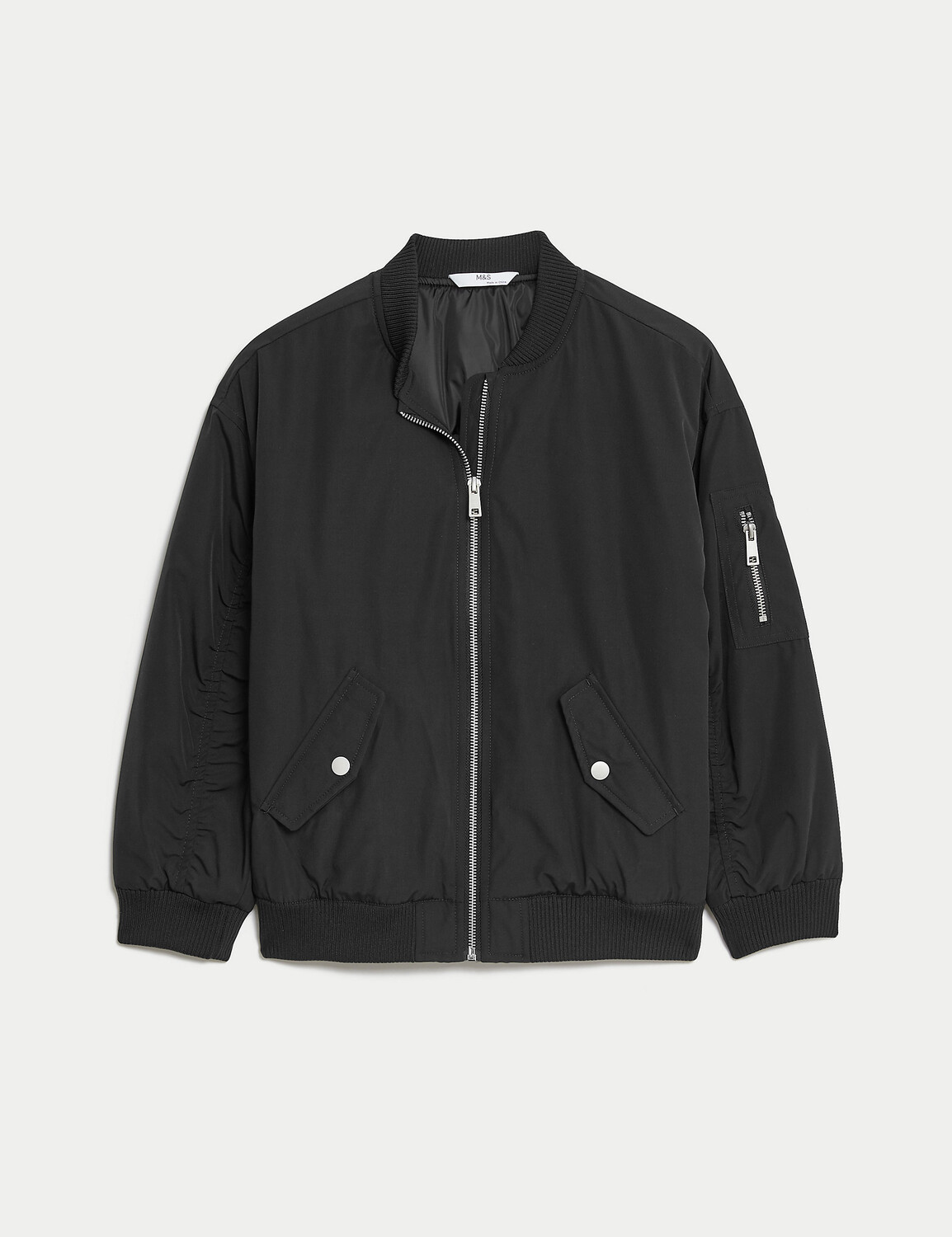 

Куртка-бомбер (6–16 лет) Marks & Spencer, черный