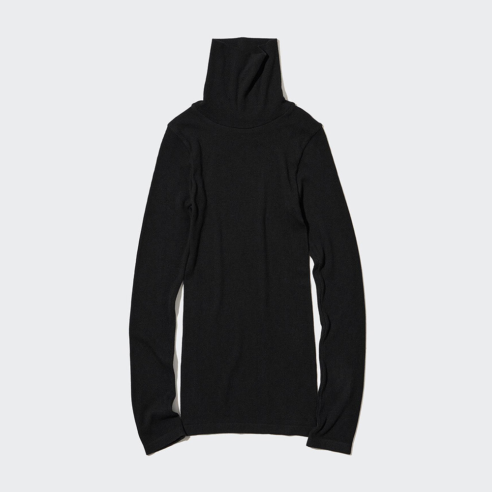 

Термоодежда Uniqlo HEATTECH с ребристыми боками, черный