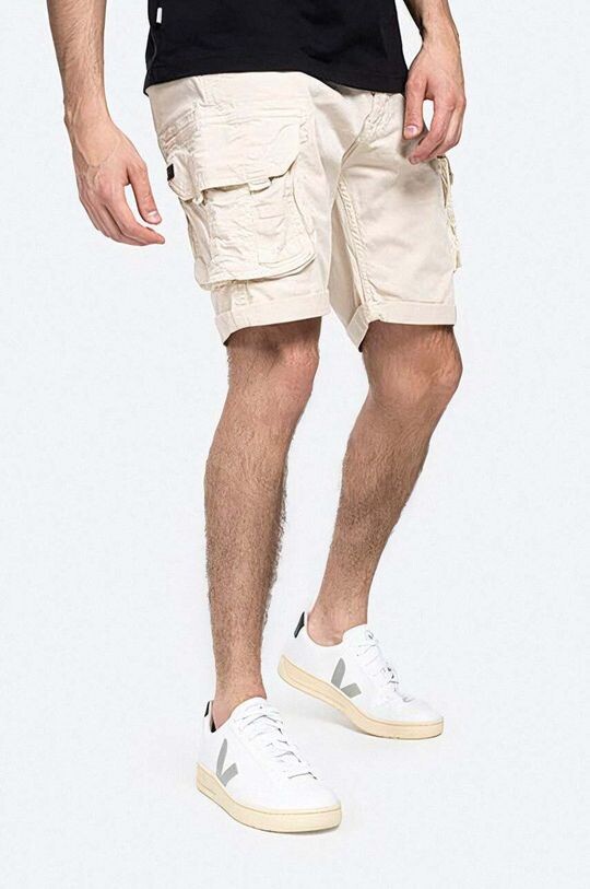 

Хлопковые шорты Crew Short Alpha Industries, бежевый