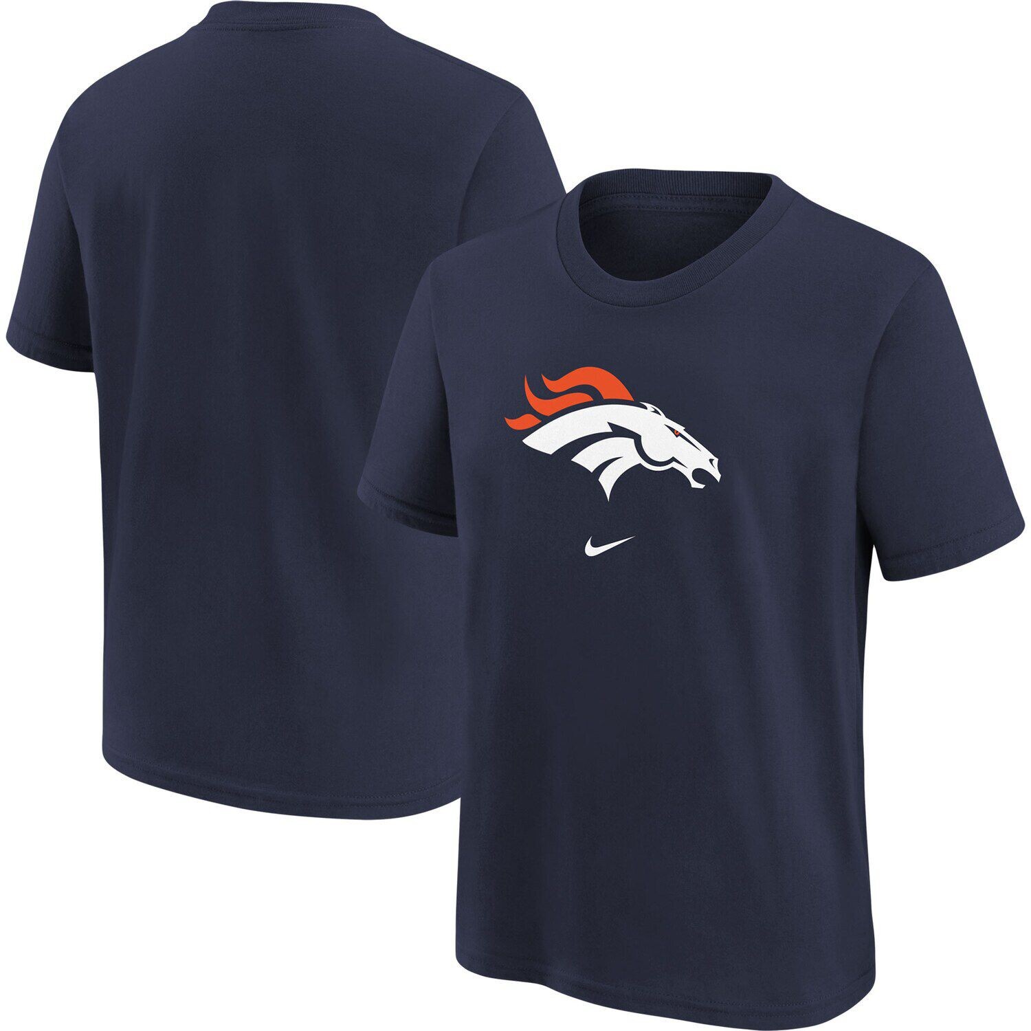 

Молодежная темно-синяя футболка с логотипом Nike Denver Broncos Nike