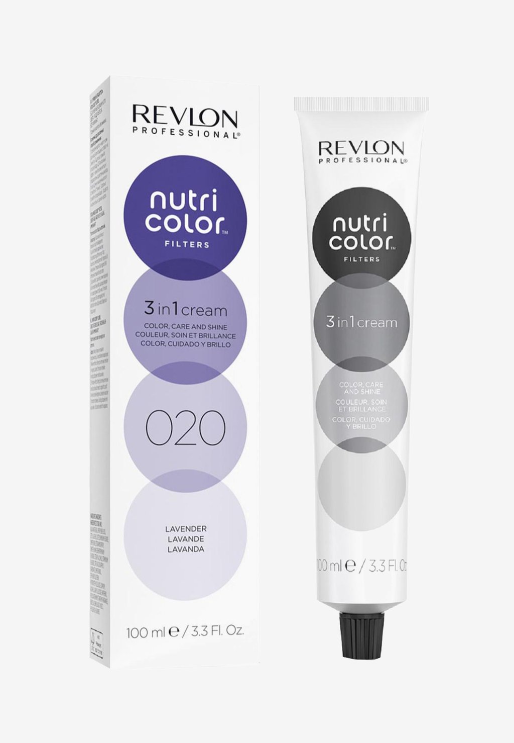 

Кондиционер Nutri Color Filters 3 In 1 Cream Color Care And Shine Semi Permanent Revlon Professional, цвет 020 lavender