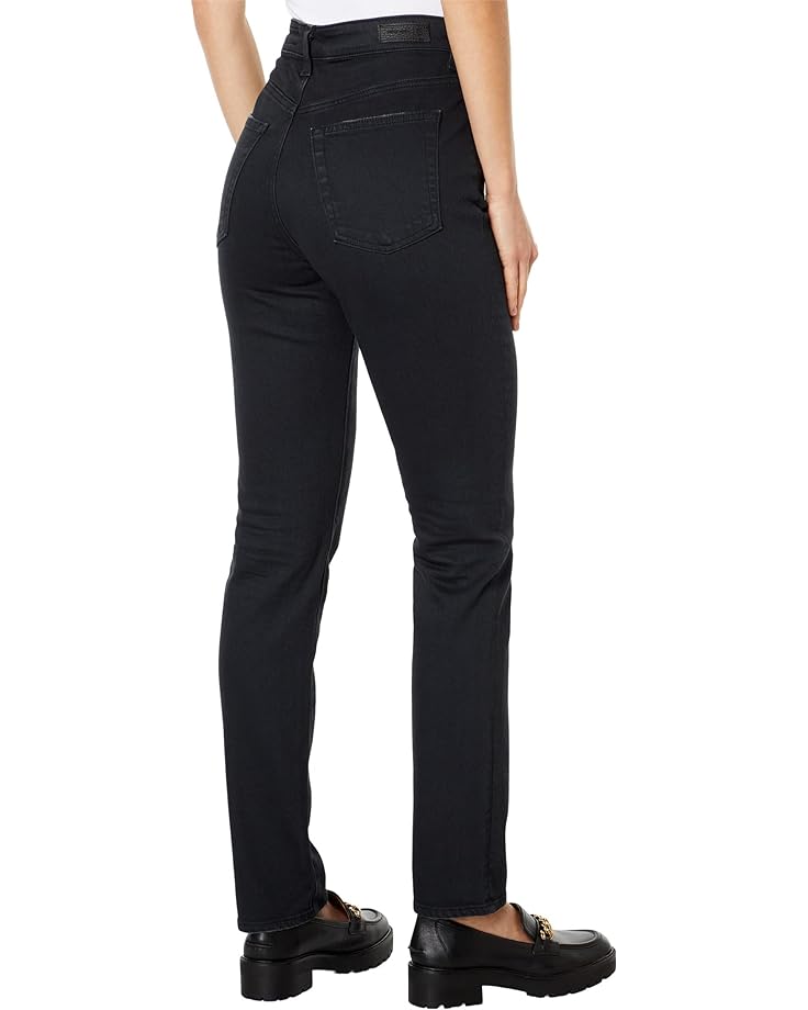 Джинсы AG Jeans Alexxis Vintage High-Rise Slim Straight in 3 Years Sulfur Black, цвет 3 Years Sulfur Black
