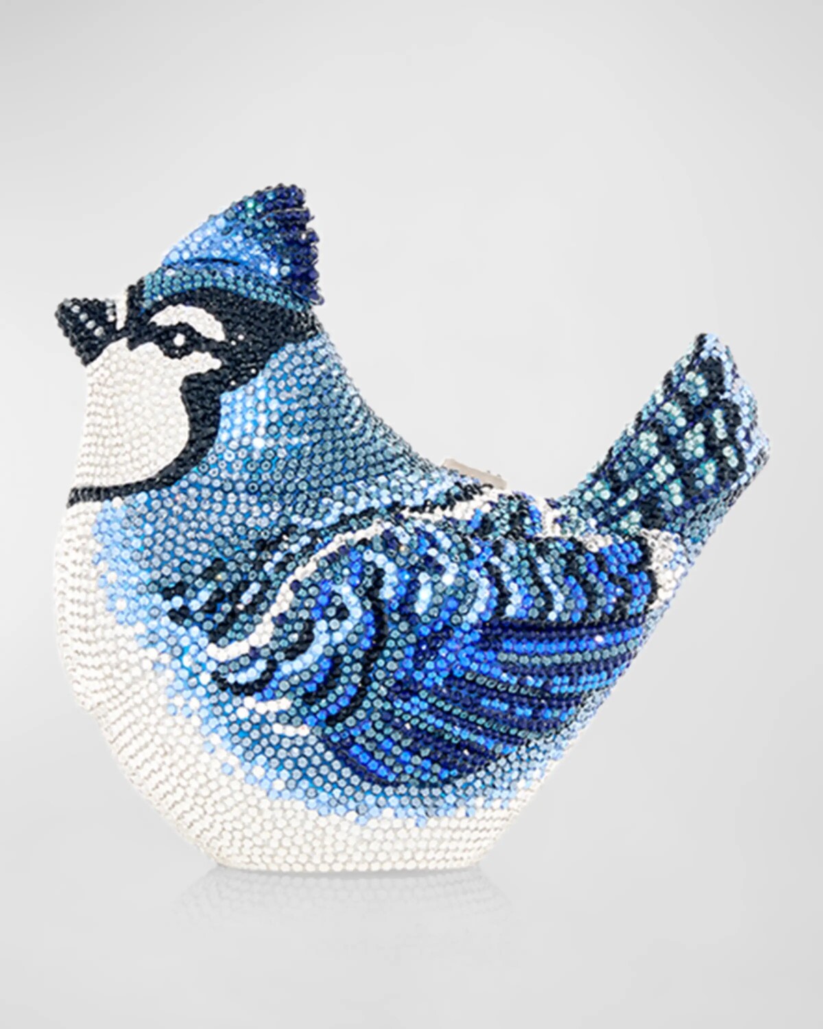 

Сумка женская Blue Jay Bird Minaudiere Judith Leiber Couture, цвет Silver Dark Indigo M