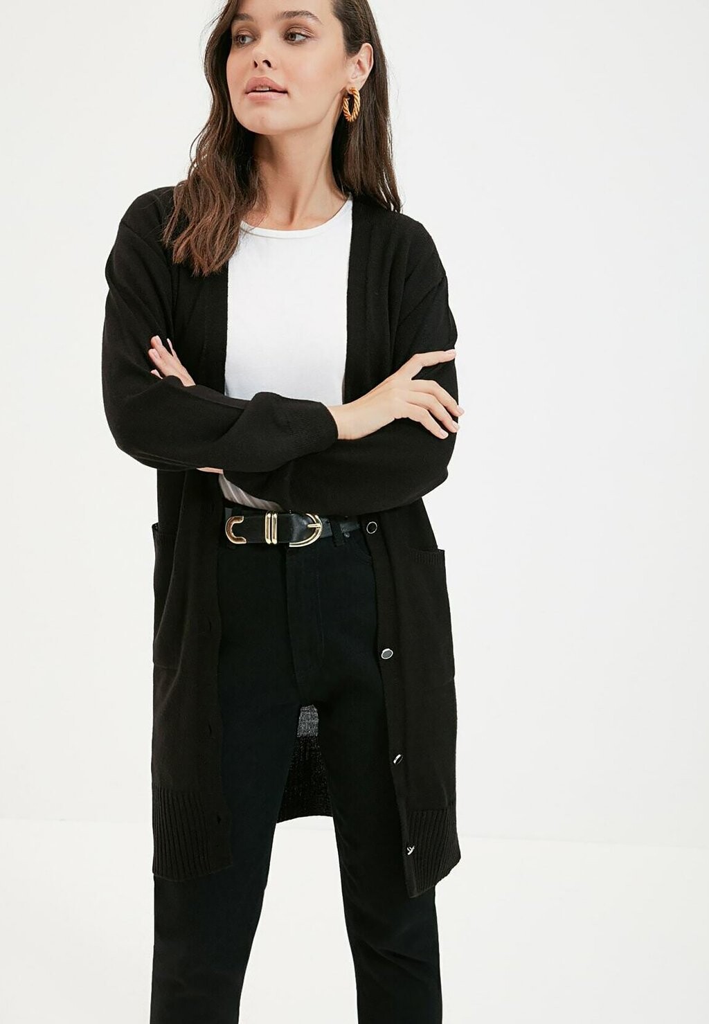 

Кардиган Trendyol Modest, черный