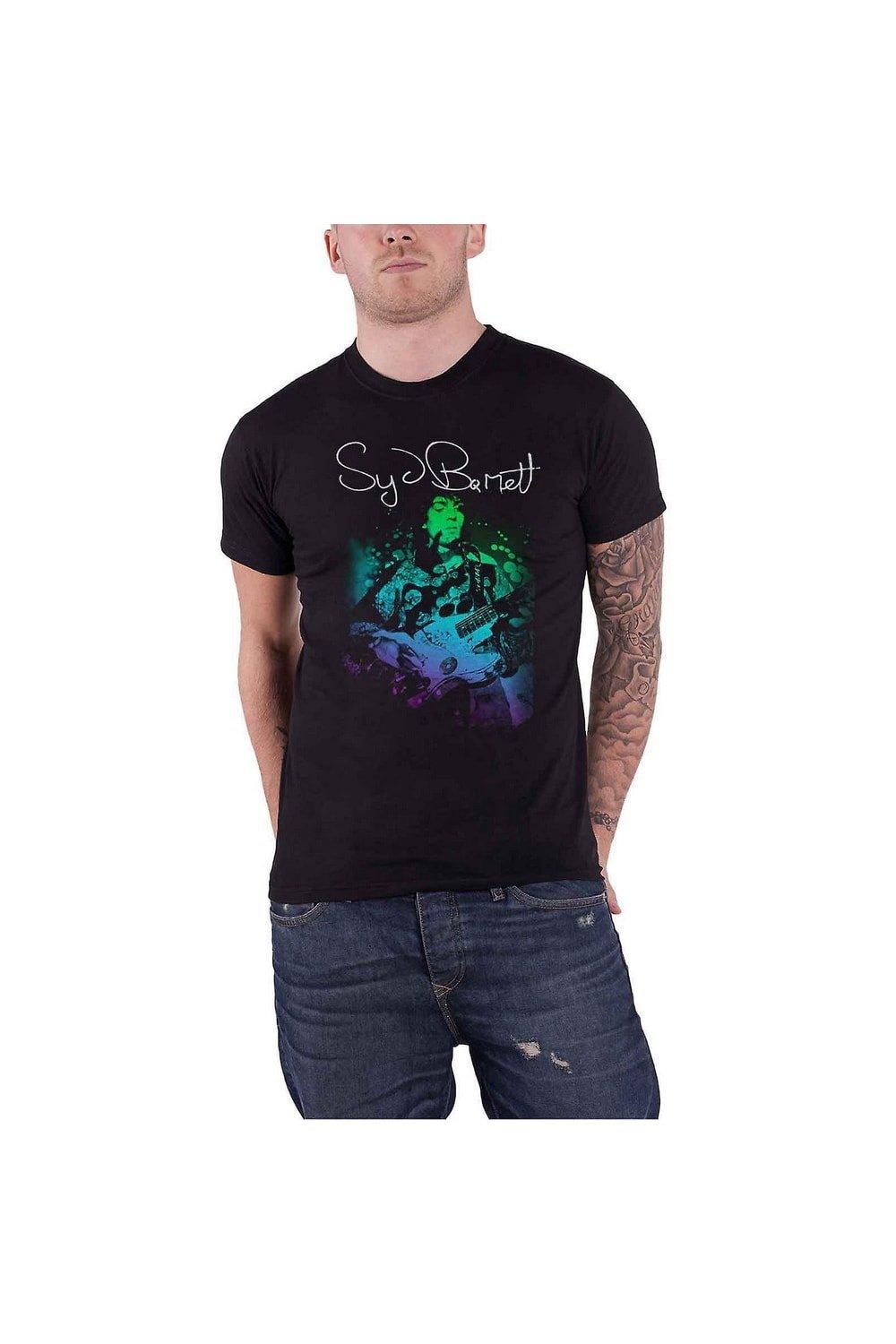 цена Психоделическая хлопковая футболка Syd Barrett, черный