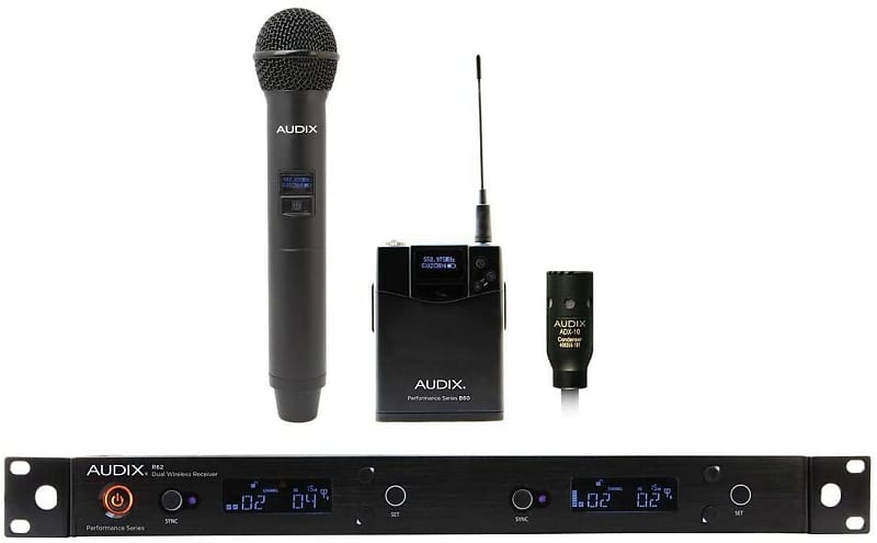 Беспроводная система Audix AP62 C210 Dual Handheld / Lavalier Wireless Microphone System 75khz professional wireless microphone system dual handheld microphone 2 channels karaoke stage