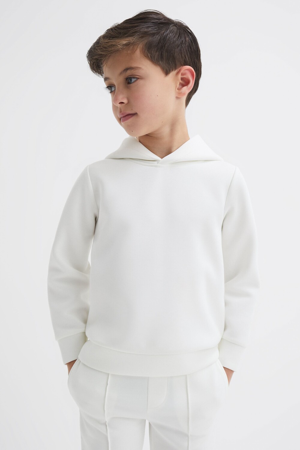 

Худи Fabien из джерси Reiss, белый