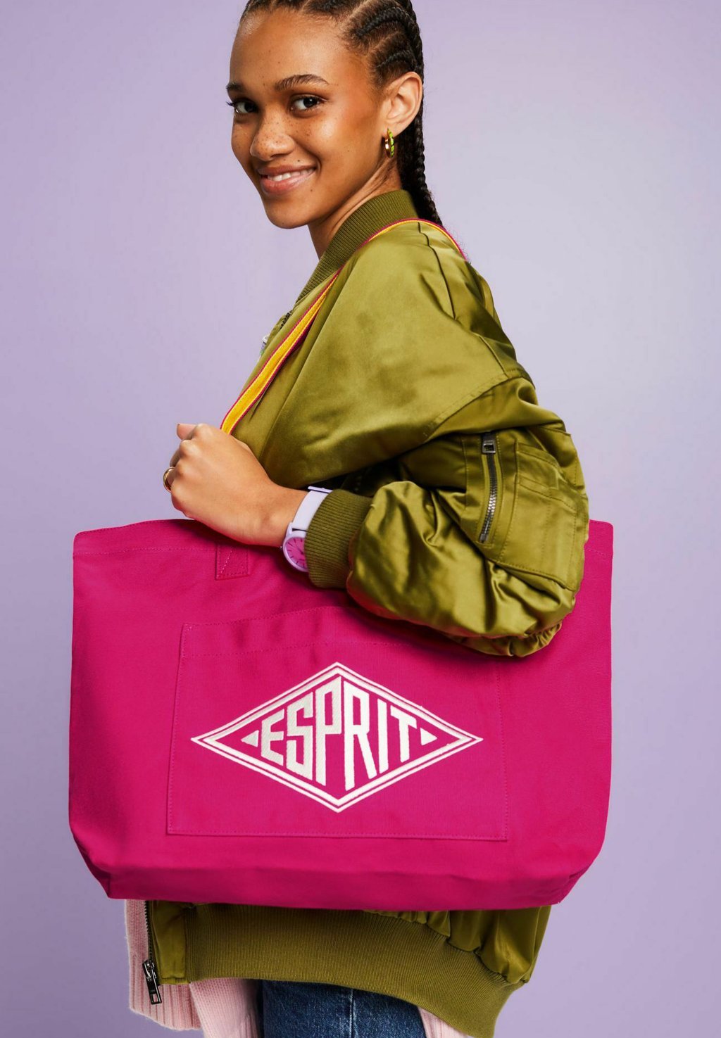 Сумка для покупок Esprit, розовый меланж сумка esprit розовый меланж