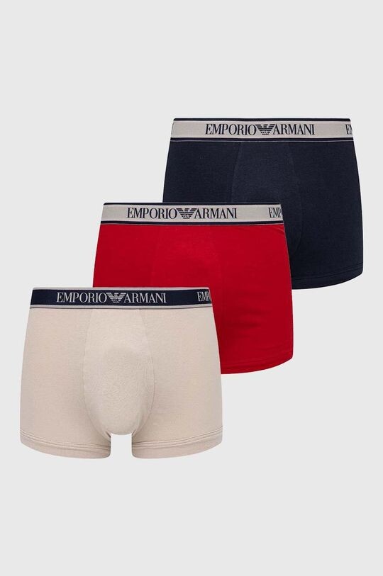 

Комплект из трех боксеров Emporio Armani Underwear, красный