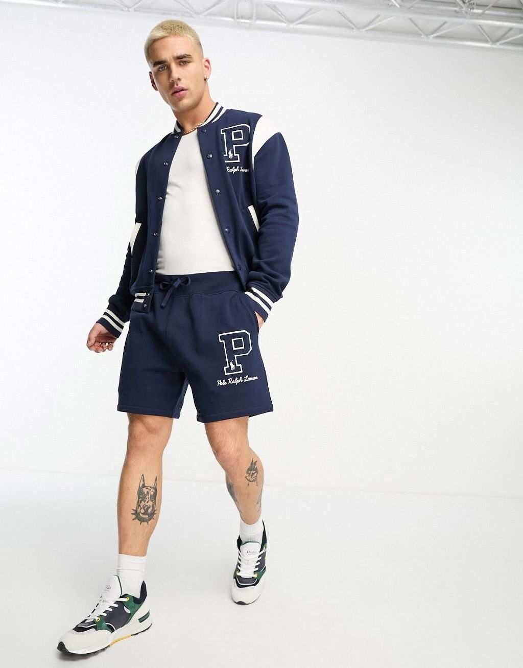 

Эксклюзивные темно-синие шорты из джерси с логотипом Polo Ralph Lauren x ASOS