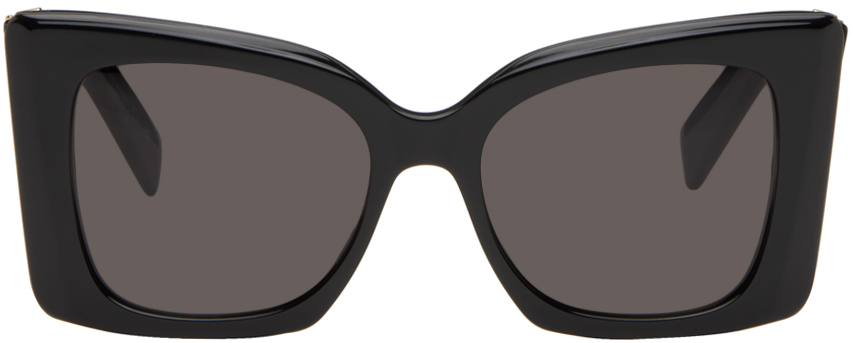 Черные солнцезащитные очки SL M119 Blaze Saint Laurent