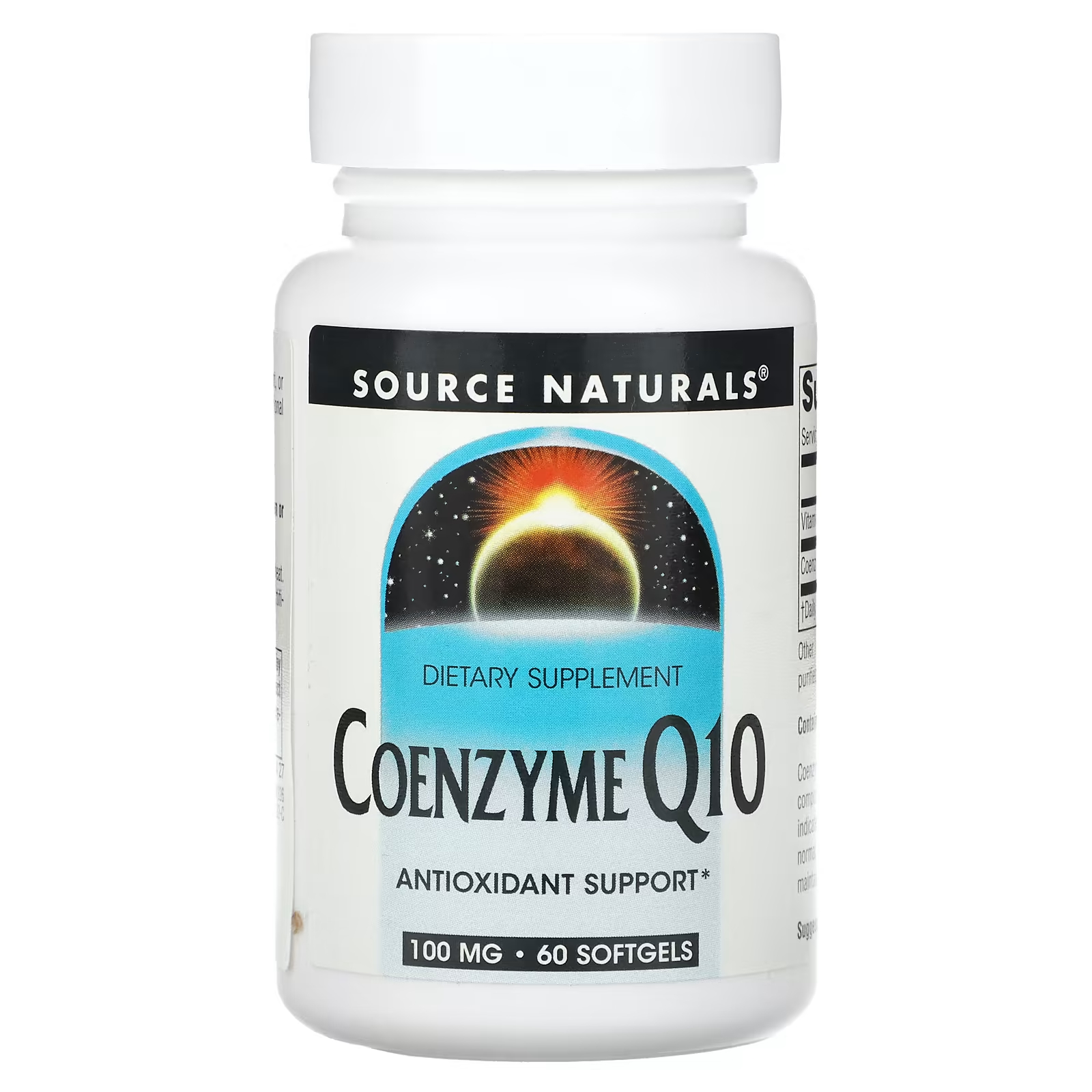 Коэнзим Q10 Source Naturals 100 мг, 60 мягких таблеток nordic naturals coq10 коэнзим q10 100 мг 60 жевательных таблеток