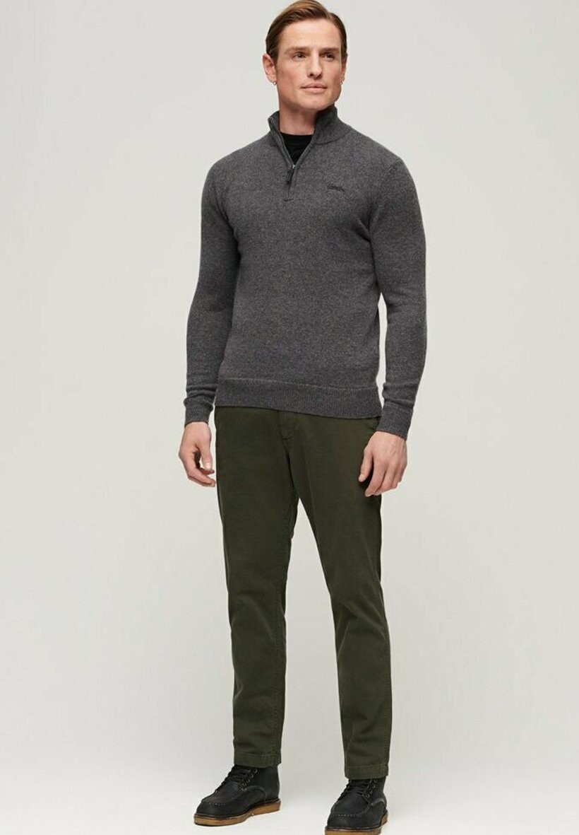 

Свитер Essential Embroidered Superdry, цвет gull grey marl