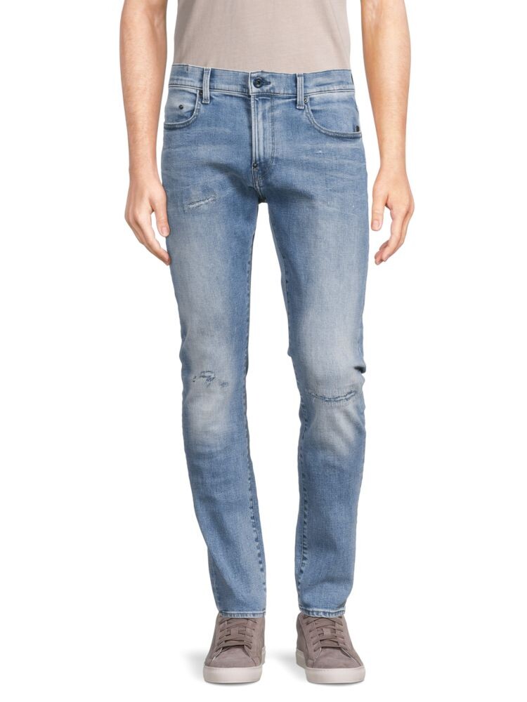 

Рваные джинсы скинни Revend G-Star Raw, синий