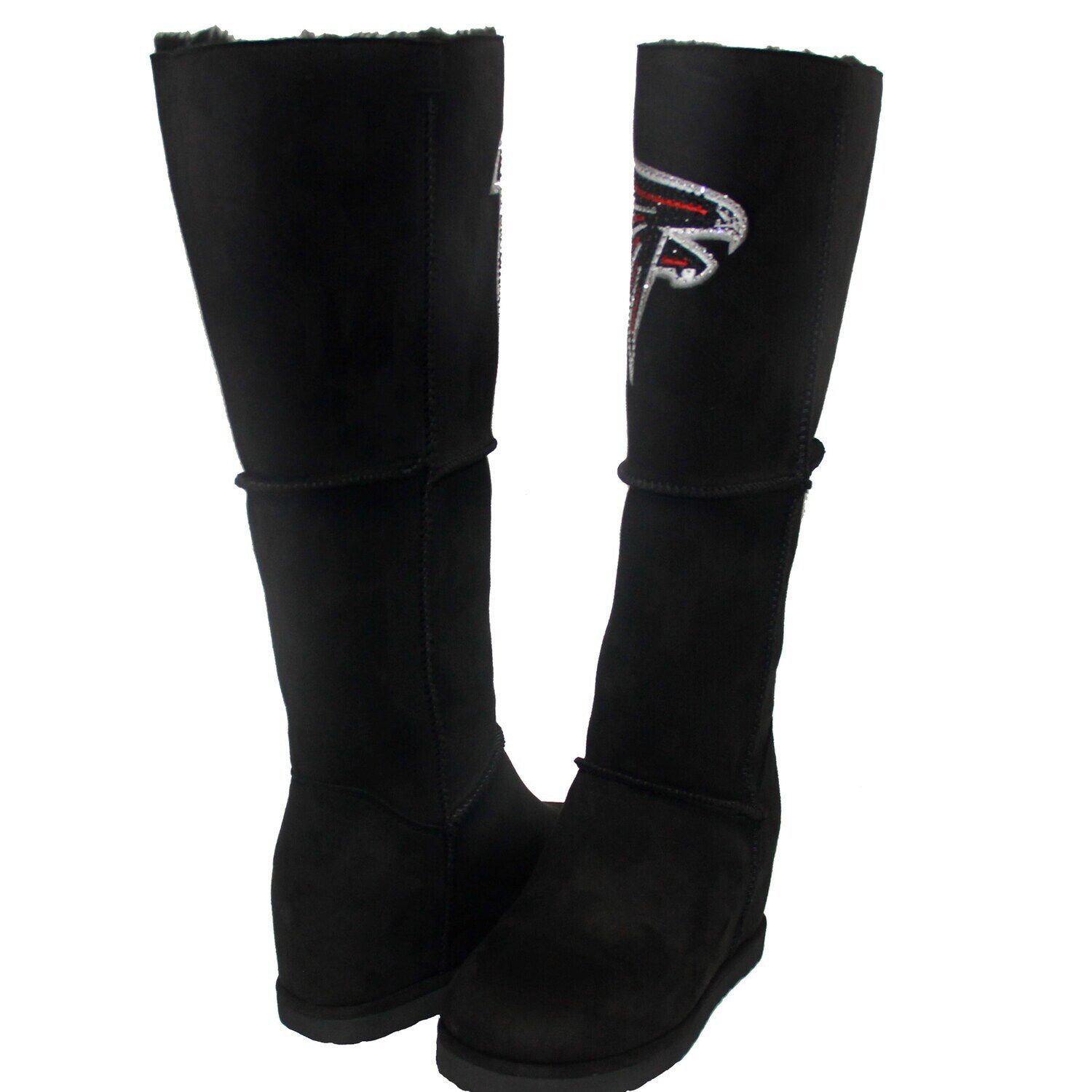 

Женские замшевые сапоги до колена Cuce Black Atlanta Falcons
