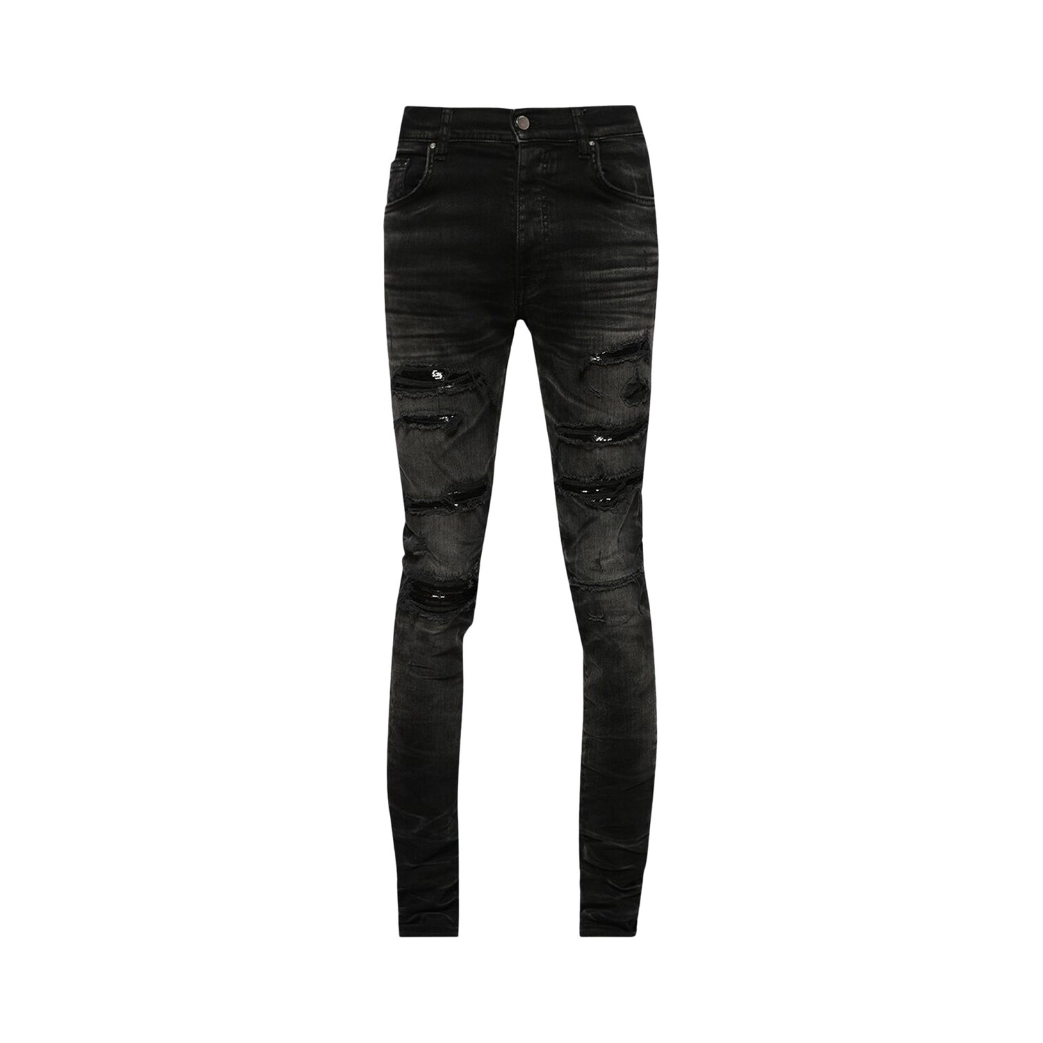 

Джинсы Amiri Thrasher с пайетками, Faded Black