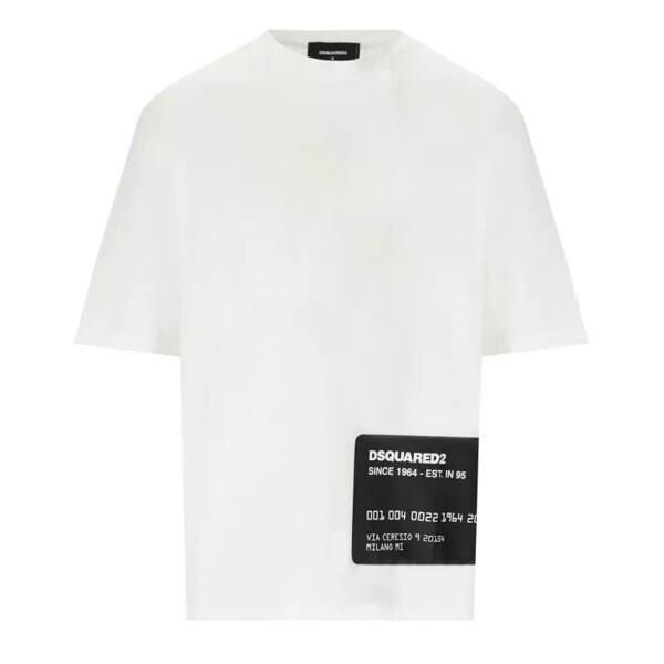 

Футболка loose fit printed t-shirt Dsquared2, белый