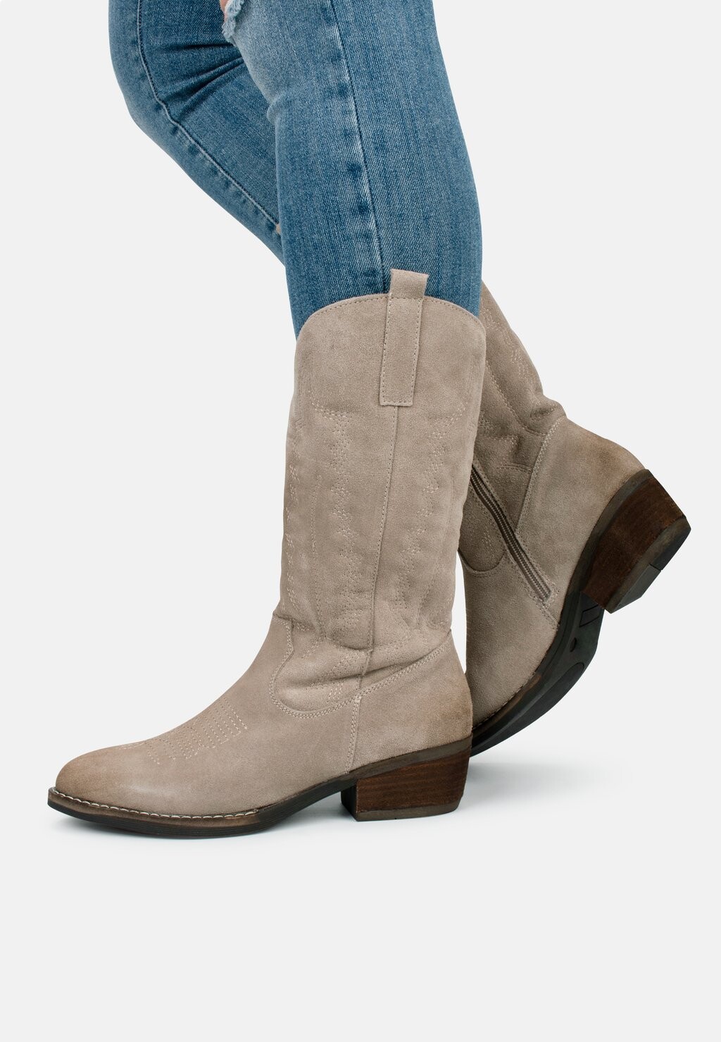 

Ковбойские/байкерские ботильоны BILA PS POELMAN, цвет light beige