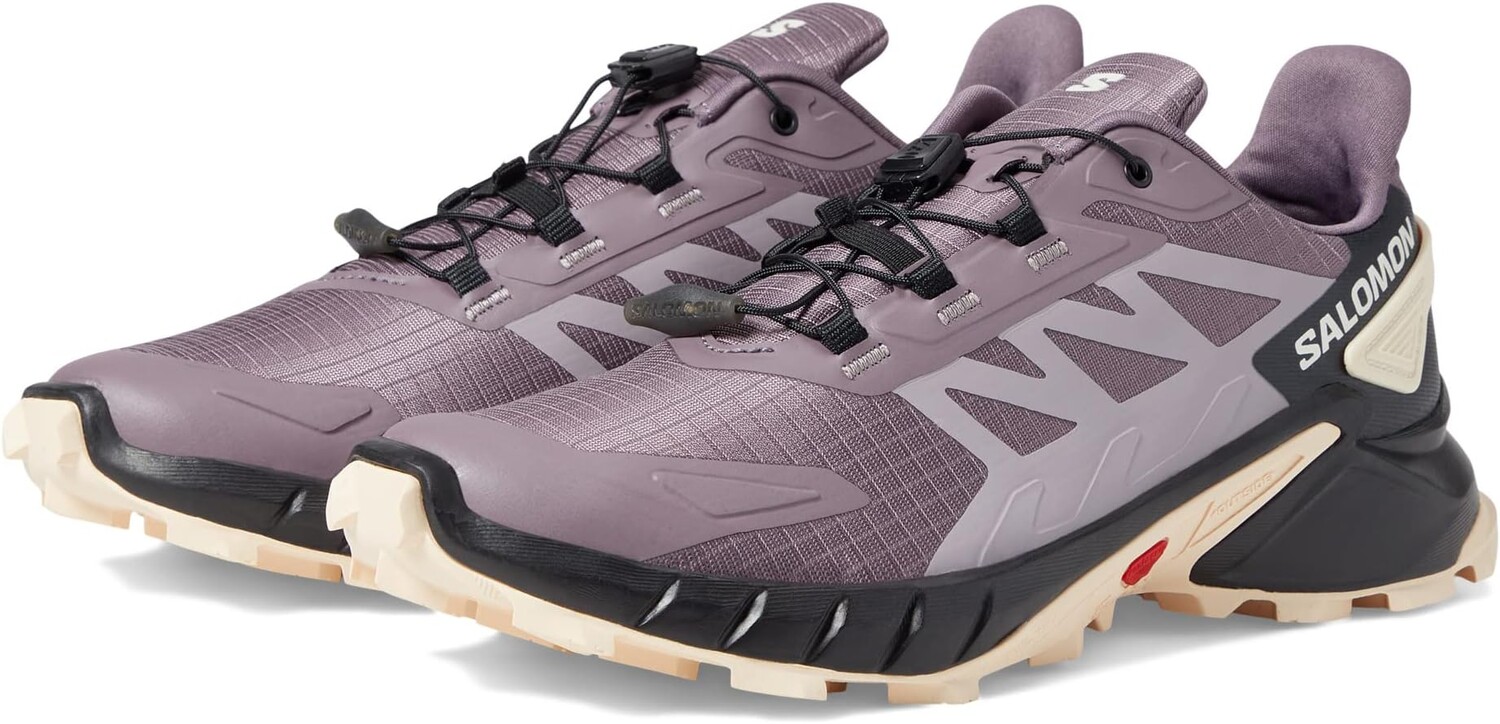 

Кроссовки Supercross 4 Salomon, цвет Moonscape Black Tender Peach