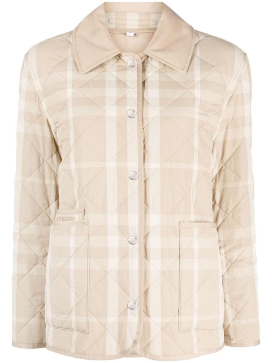 

Burberry стеганый жакет, нейтральный цвет