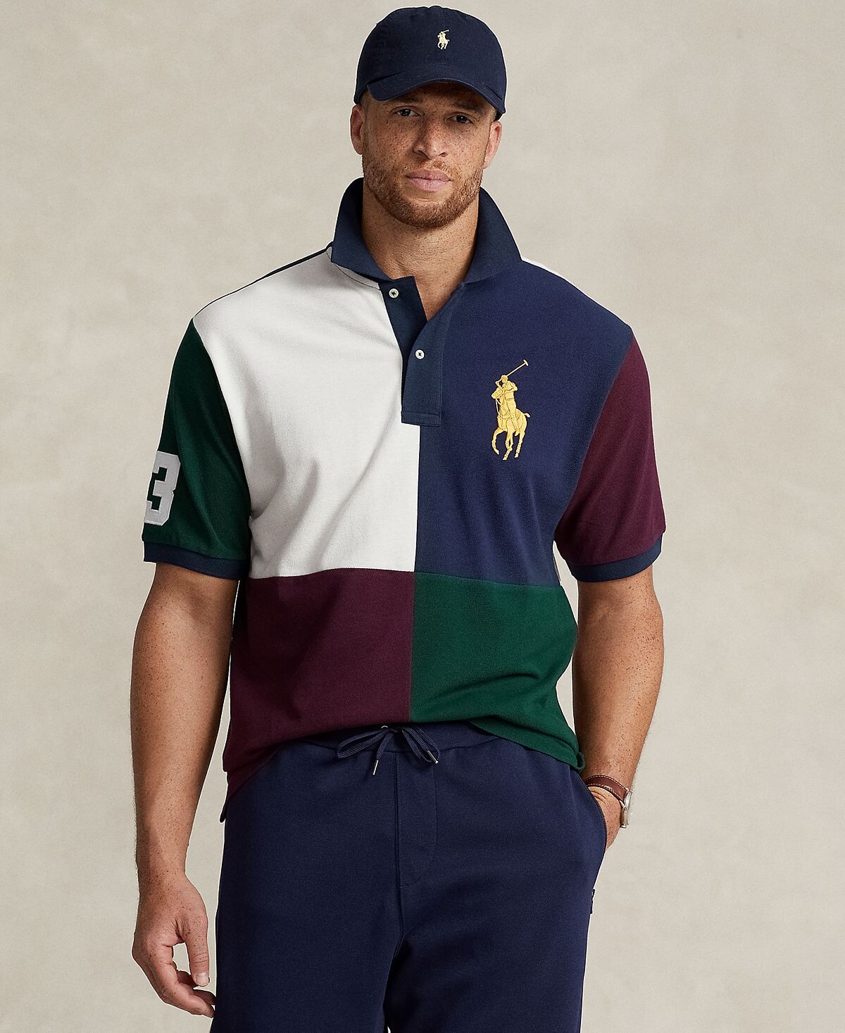 

Мужская рубашка поло из хлопка Big Pony Big & Tall Polo Ralph Lauren