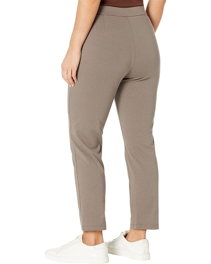 

Брюки Eileen Fisher Petite High-Waisted Ankle Pants, цвет Cobblestone