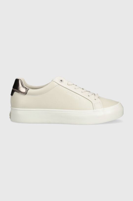 

Кожаные кроссовки VULC LACE UP - MET Calvin Klein, бежевый