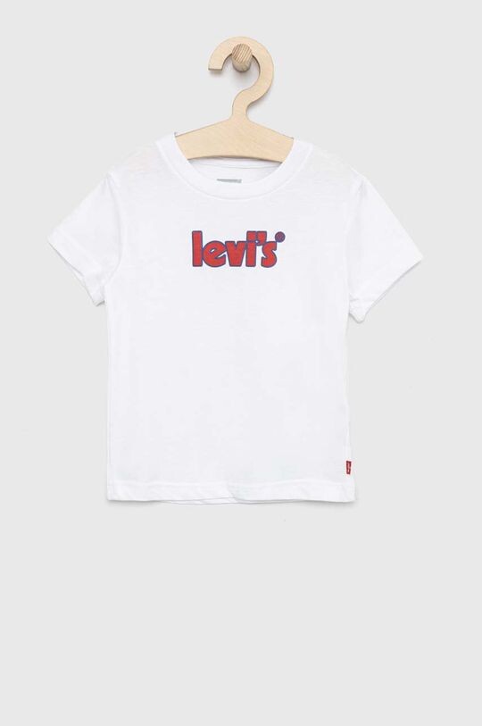 

Детская хлопковая футболка Levi's, белый