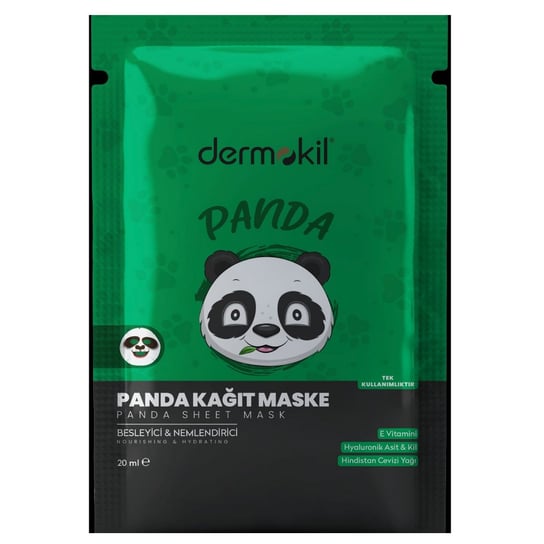 Тканевая маска для лица «Панда» 20мл, dermokil