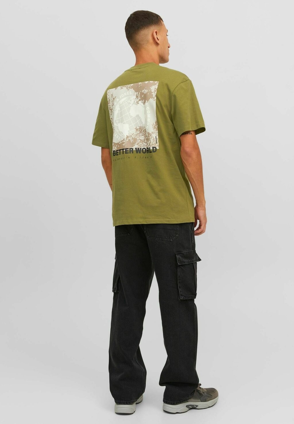 

Футболка с принтом Jack & Jones, оливковый