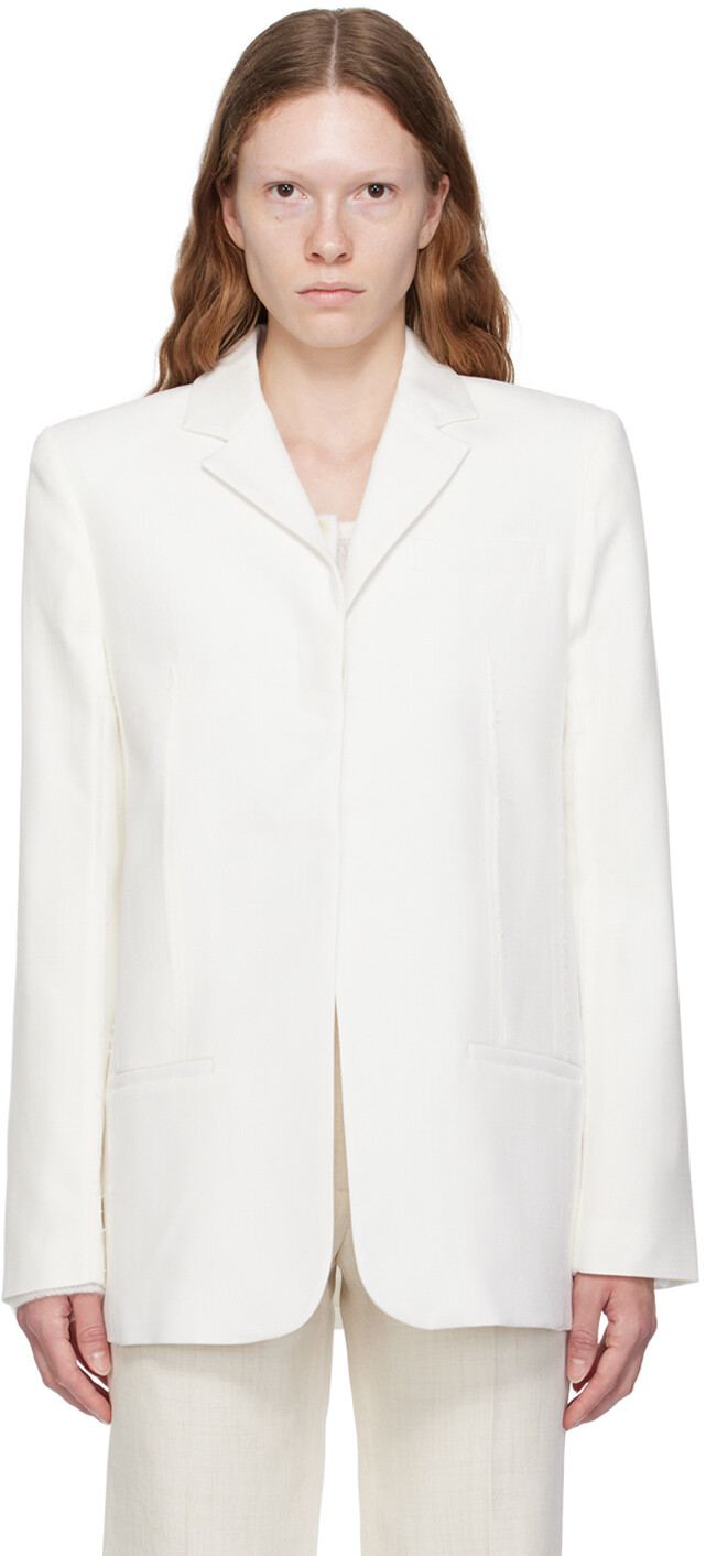 

Белый пиджак Le Chouchou La Veste Caraco Jacquemus