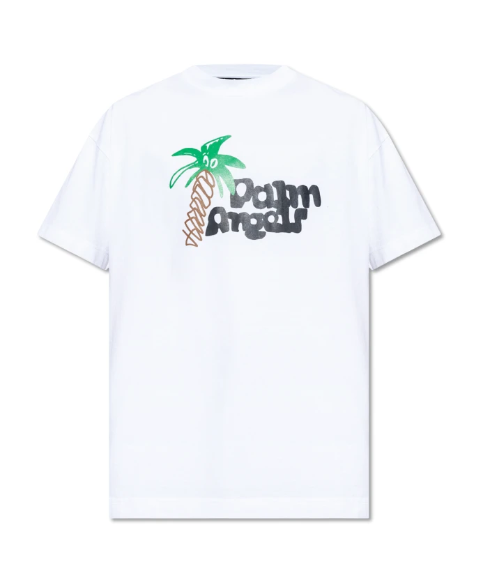 

Фирменная футболка Palm Angels, белый