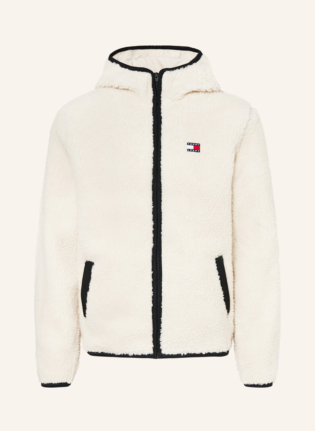 

Меховая куртка Тедди Tommy Jeans, экрю