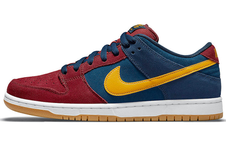 

Кроссовки Nike Dunk Low женские, красный / голубой