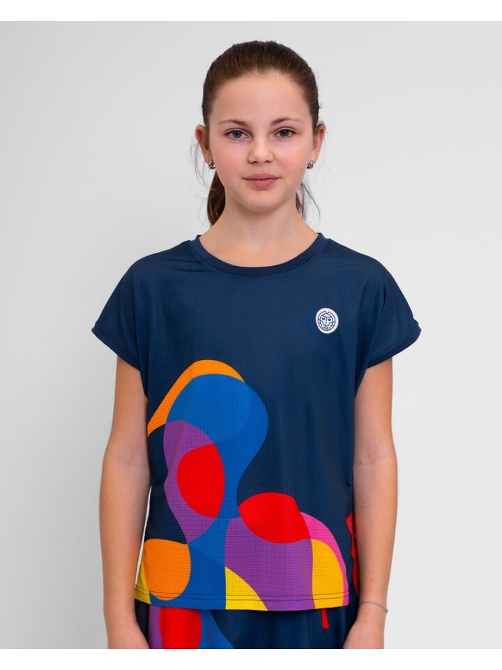 

Футболка BIDI BADU Twiggy Junior Capsleeve, цвет dunkelblau/bunt