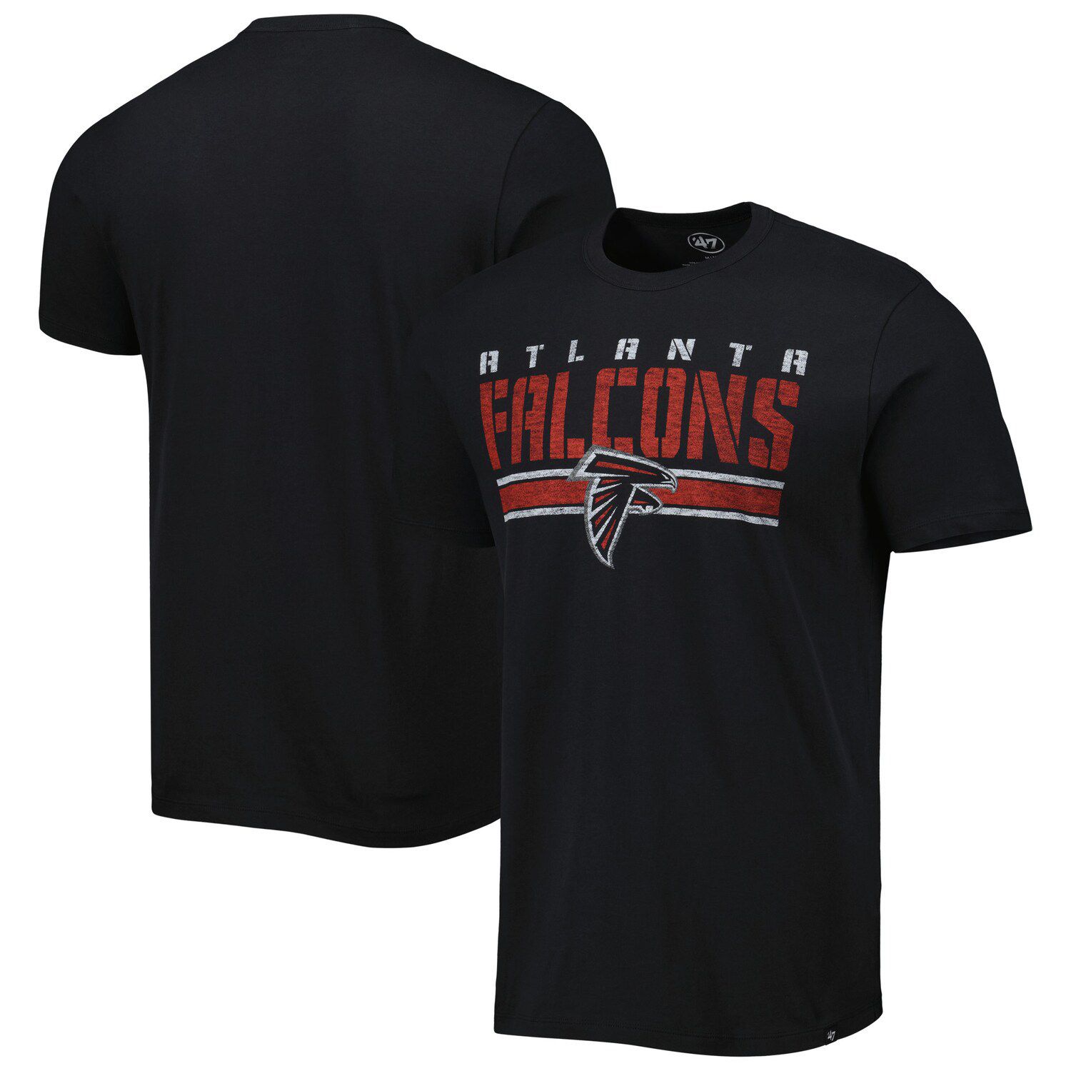Мужская черная футболка в полоску Atlanta Falcons '47 Team