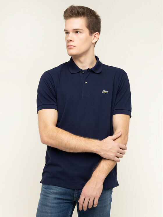 

Рубашка-поло классического кроя Lacoste, синий
