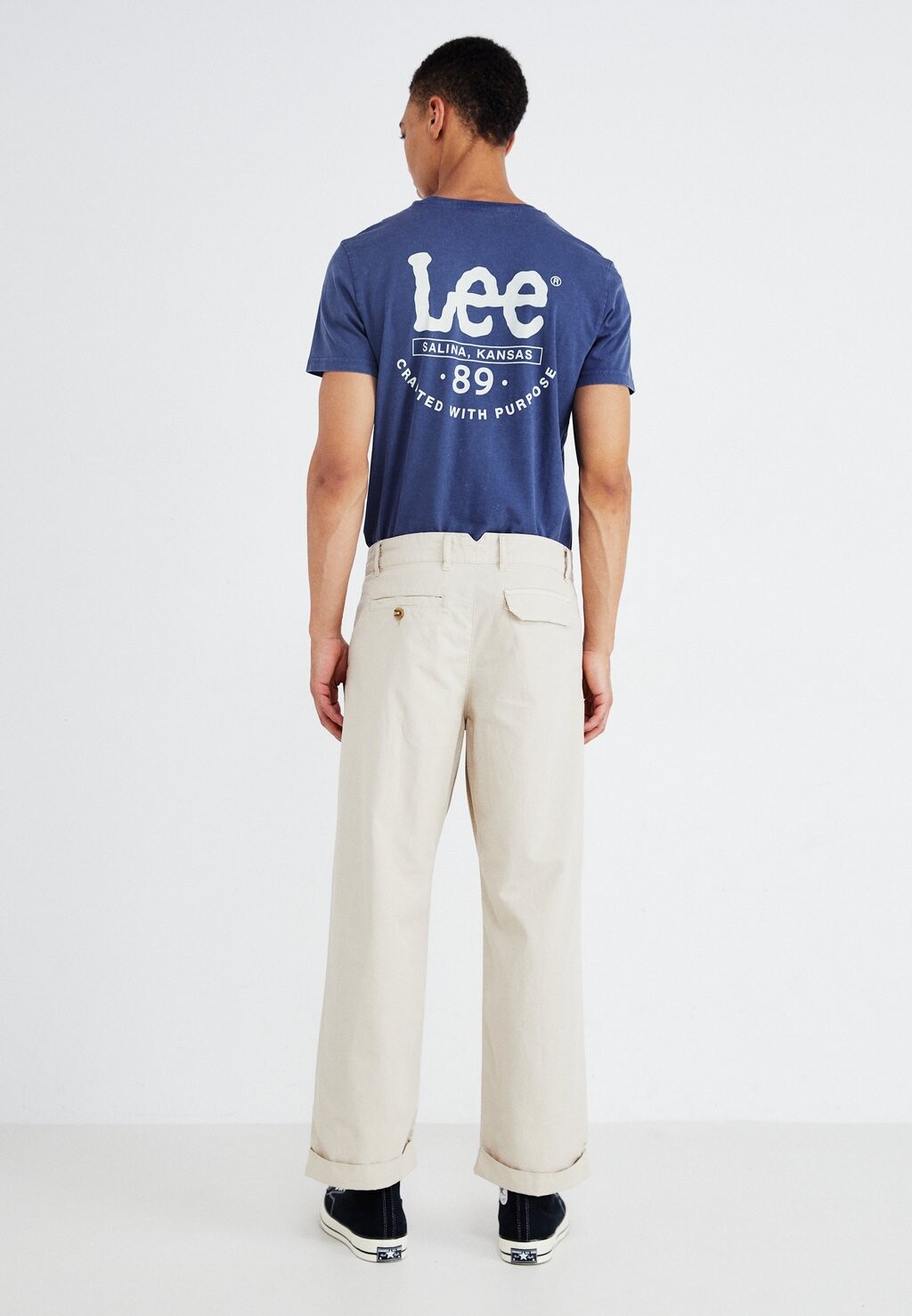

Брюки Slhloose Fold Up Trouser Selected, бежевый