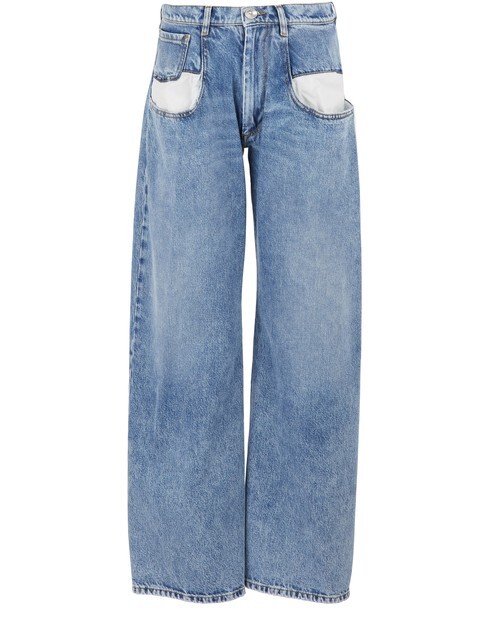 

Прямые джинсы с контрастными карманами. Maison Margiela
