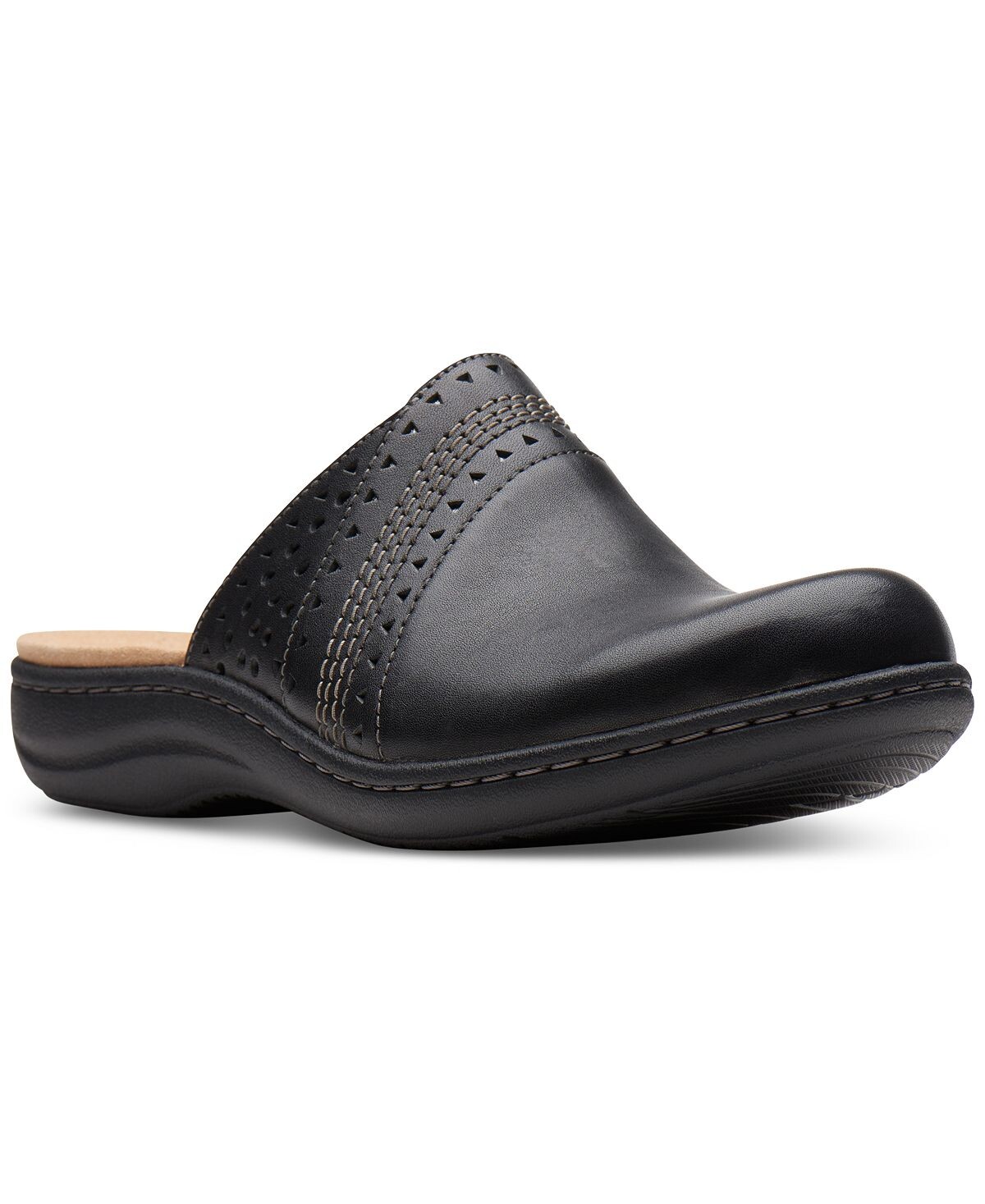 

Женские перфорированные сабо-слипоны Laurieann Ease Clarks, черный