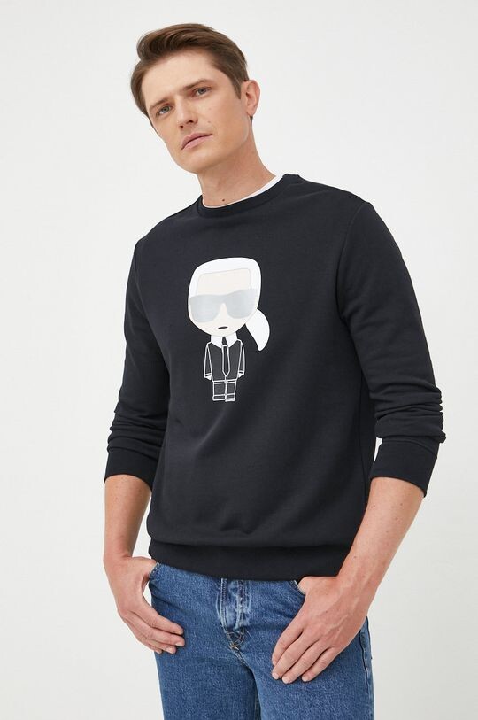 

Хлопковая толстовка 500951.705071 Karl Lagerfeld, черный