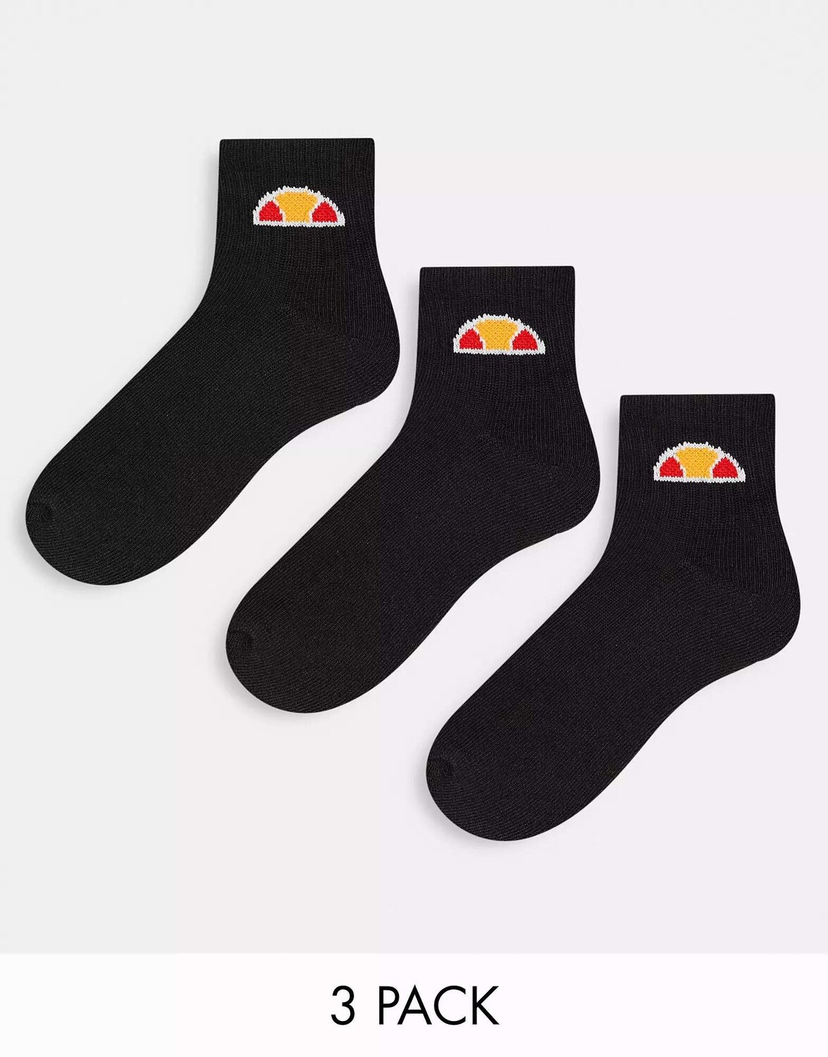 

3 пары черных носков средней длины Ellesse
