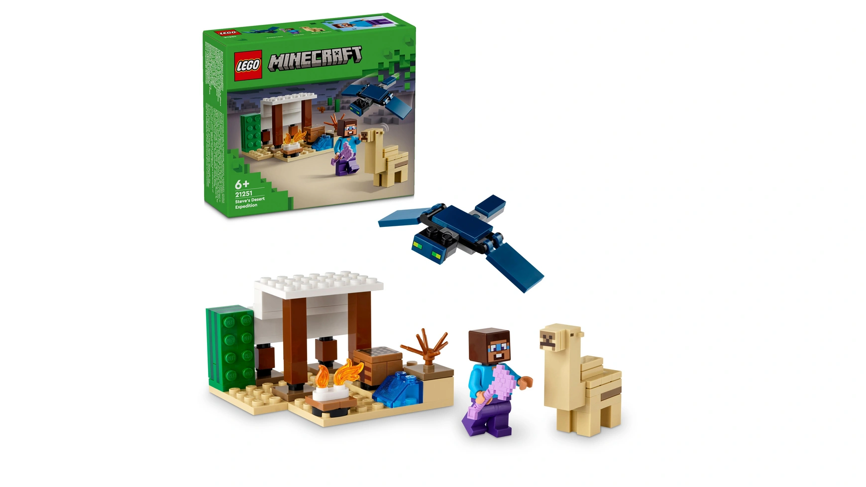 Lego Minecraft Экспедиция Стива в пустыню, набор игрушек для сборки набор наклеек minecraft