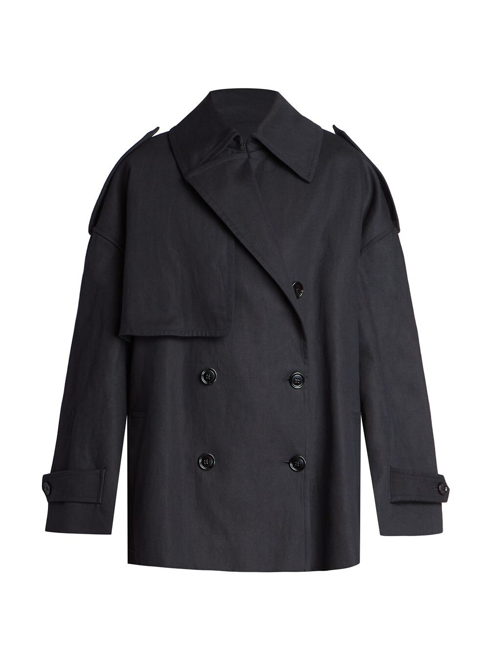 

Короткий тренч Roby Dries Van Noten, черный