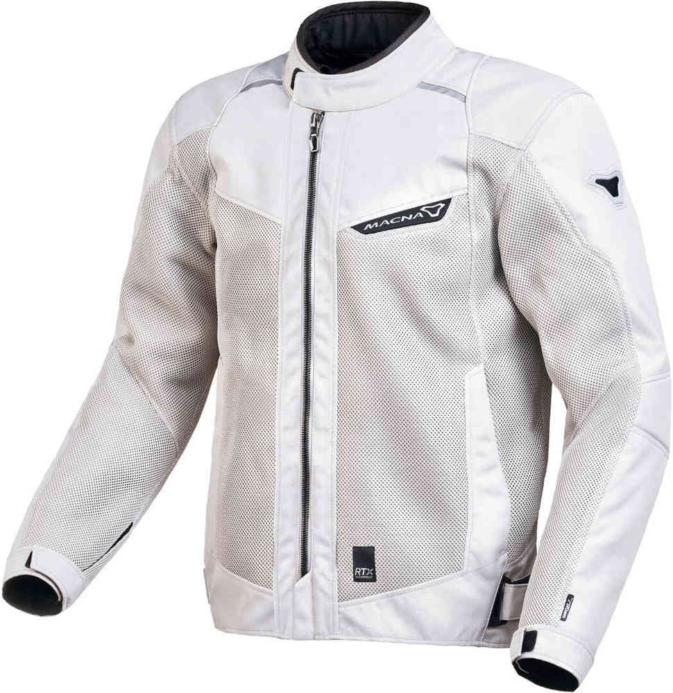 куртка macna inland quilted мотоциклетная текстильная темно синий Водонепроницаемая мотоциклетная текстильная куртка Empire Macna, светло-серый