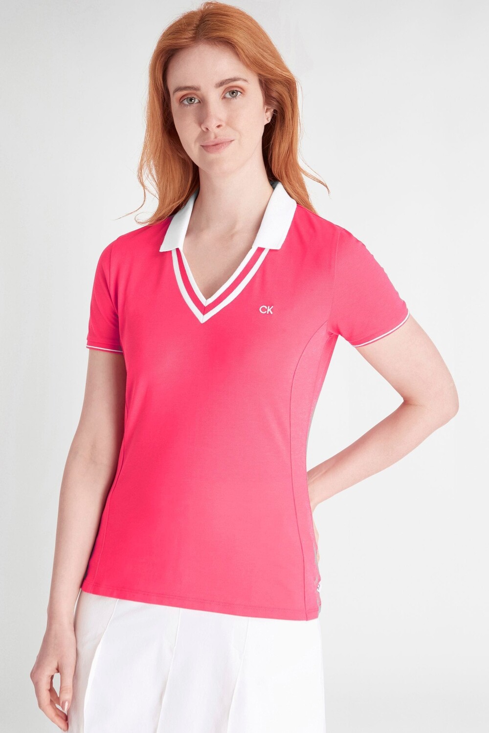 

Розовая рубашка-поло из Делавэра Calvin Klein Golf, розовый